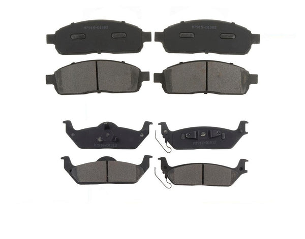 Front and Rear Ceramic Brake Pads For 2004-2007 Ford F150 6 LUGS ONLY!