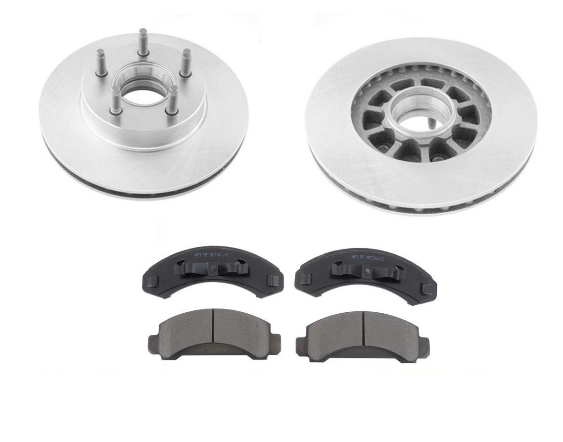 for 1983-1988 4 Wheel Drive 4x4 Ranger Front Brake Rotors & Metallic  Pads