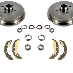 Nuevo Kit de 9 piezas de zapatas de sellos de rodamientos de tambores de freno trasero para Volkswagen Cabrio 95-01