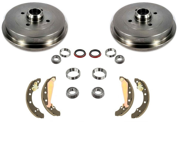 Nuevo Kit de 9 piezas de zapatas de sellos de rodamientos de tambores de freno trasero para Volkswagen Cabrio 95-01