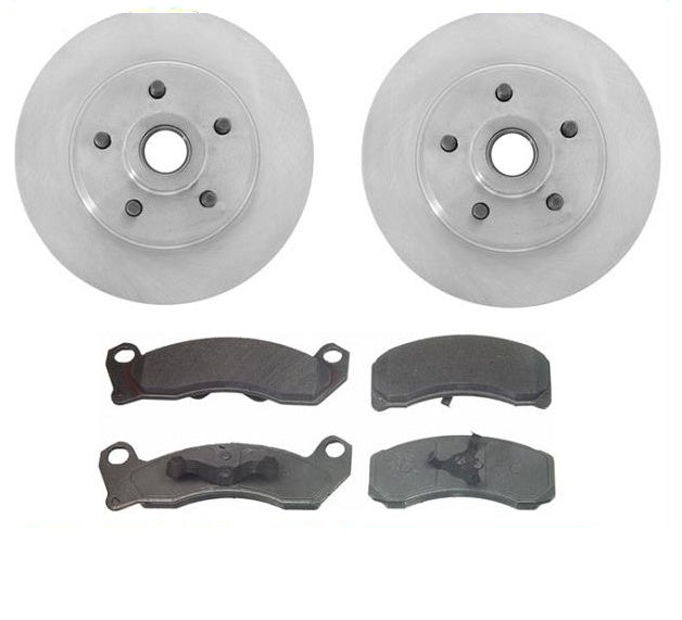Fits 1988-1991 Lincoln Mark VII With ABS Front Brake Rotor Pads & Brake Rotors