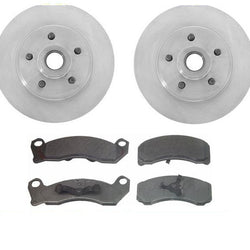 Para Lincoln Mark VII 1988-1991 con pastillas de freno delantero ABS y rotores de freno