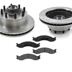 Front Brake Rotors & Pads For 1994 E250 E350 WITH REAR ABS ONLY!! CHECK INFO