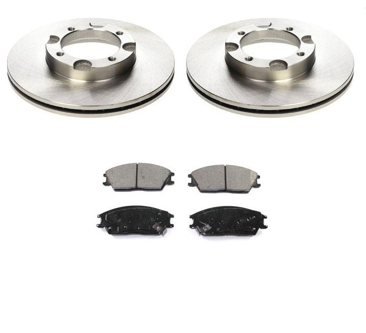 Front Disc Brake Rotors & Brake Pads for Hyundai Accent 95-99 & Excel 89-94