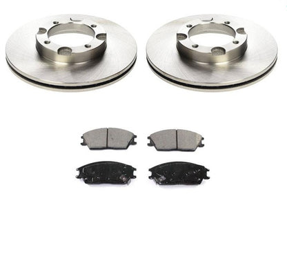 Front Disc Brake Rotors & Brake Pads for Hyundai Accent 95-99 & Excel 89-94