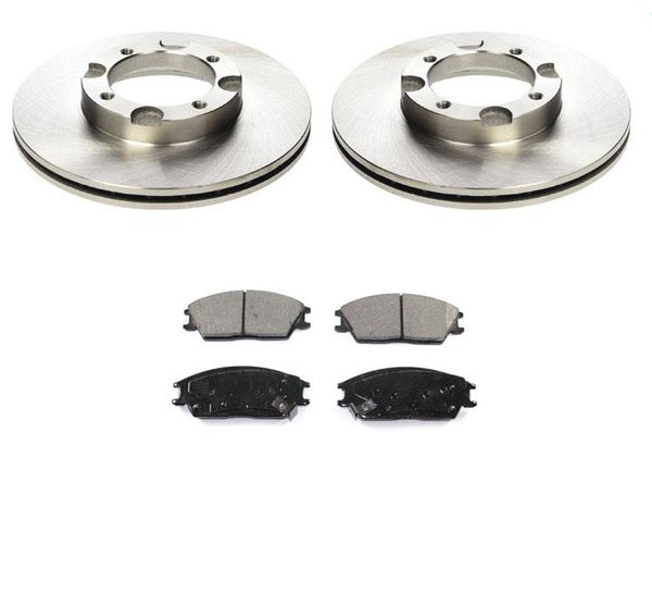Front Disc Brake Rotors & Brake Pads for Hyundai Accent 95-99 & Excel 89-94
