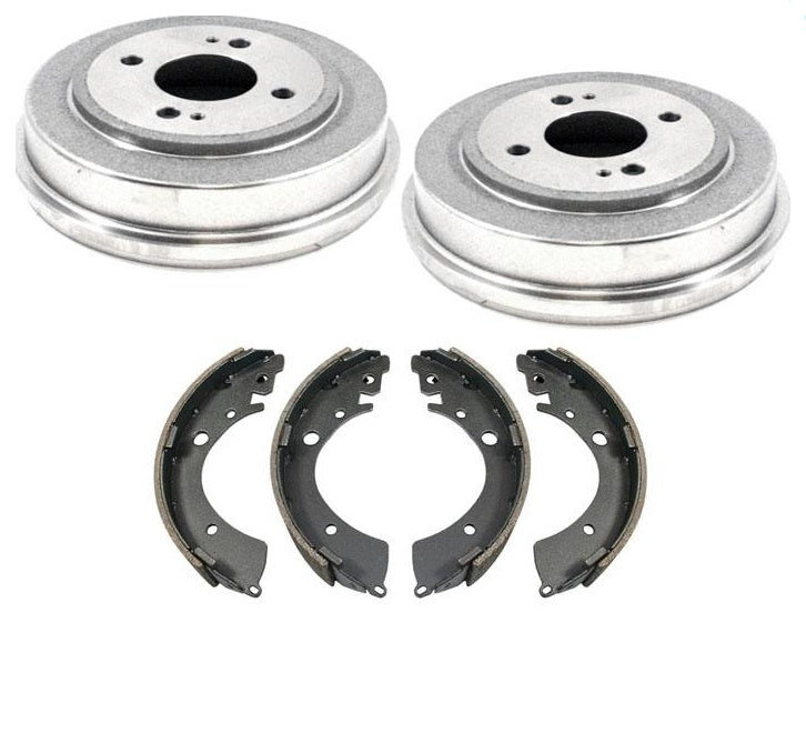 Rear Brake Drums & Brake Shoes 3pc Kit for Honda Civic 96-00 Civic All