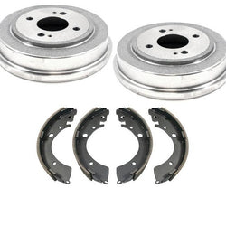 100% New Rear Brake Drums & Brake Shoes 3pc Kit for Honda Civic 96-00 Civic All