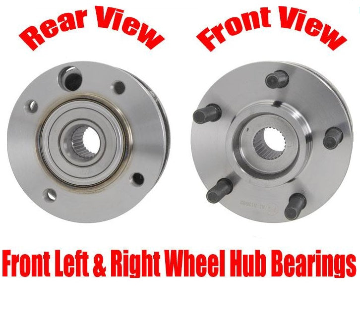 Front Left & Right Wheel Hub Bearing for Dodge Dakota 4 Wheel Drive 87-90