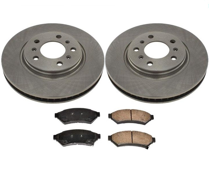Front Disc Brake Rotors & Brake Pads for Chevrolet Uplander 2005
