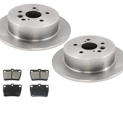 Rear Brake Rotors & Rear Brakes Pads for Toyota Rav 4 LE 2004-2005