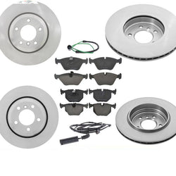 Fits 2001-2005 BMW 330Xi Front & Rear Rotors & Ceramic Pads W Wear Sensors