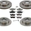Frt & Rr Disc Rotors Ceramic Pads Sensors For Mercedes 98-03 ML320 8pc