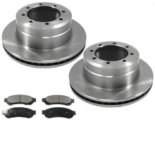 Fits 05-10 Ford Dual Rear Wheel F350 Super Duty Rear Rear Brake Disc Rotors Pads - Photo 1