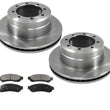 Se adapta a pastillas de rotores de disco de freno trasero Ford Super Duty F350 de rueda trasera doble 05-10