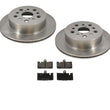 for Lexus LS430 01-06 New Rear Brake Disc Rotor Rotors & Ceramic Pads 3pc