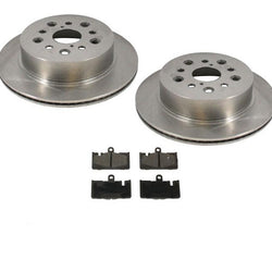 for Lexus LS430 01-06 New Rear Brake Disc Rotor Rotors & Ceramic Pads 3pc