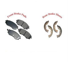 Front Ceramic Pads & Rr Brake Shoes For Nissan Sentra 1.8L 2003 2004 2005 2006