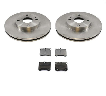 for 99-03 Ford Escort Front Brake Disc Rotor Rotors & Ceramic Pads