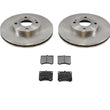 for 99-03 Ford Escort Front Brake Disc Rotor Rotors & Ceramic Pads 5474 CD473