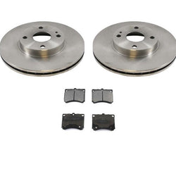 for 99-03 Ford Escort Front Brake Disc Rotor Rotors & Ceramic Pads 5474 CD473