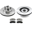 For 03-11 Ford Ranger Rear Wheel Drive 4W ABS Front Brake Rotors & Ceramic Pads