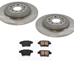 2 rotores de freno trasero y pastillas de freno de cerámica para Ford Five Hundred, Freestyle 05-07