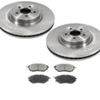 Rotores de freno delantero y pastillas de cerámica para Subaru Outback H6 3.6L 2010-2014