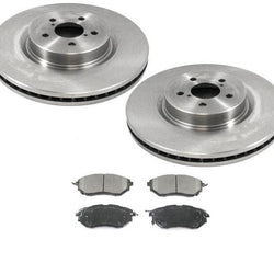 Rotores de freno delantero y pastillas de cerámica para Subaru Outback H6 3.6L 2010-2014