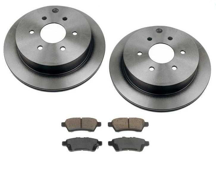 05-15 Frontier Xterra Rear Brake Rotors & Ceramic Pads 31410 CD1101