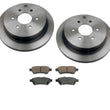 05-15 Frontier Xterra Rotores de freno trasero y pastillas de cerámica 31410 CD1101
