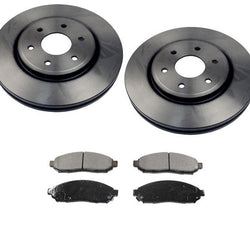 Rotores delanteros y pastillas de freno para Nissan Frontier Xterra Pathfinder 4.0L 4x4 05-15