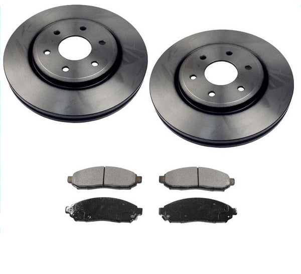 Rotores delanteros y pastillas de freno para Nissan Frontier Xterra Pathfinder 4.0L 4x4 05-15
