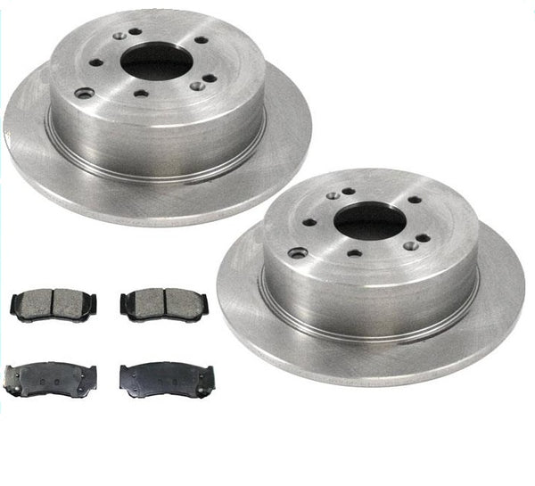 Rotores de freno trasero y pastillas de freno de cerámica para Hyundai Santa Fe 2007-2009