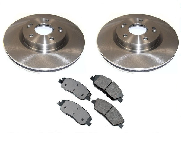 fits 07-09 Hyundai Santa Fe Front Disc Brake Rotors & Front Ceramic Brake Pads