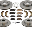 Front & Rear Brake Disc Rotors & Brake Pads For BMW 318 325 328 E36
