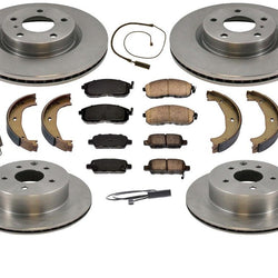 Front & Rear Brake Disc Rotors & Brake Pads For BMW 318 325 328 E36