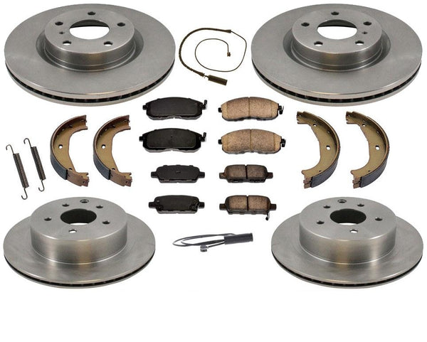 Front & Rear Brake Disc Rotors & Brake Pads For BMW 318 325 328 E36