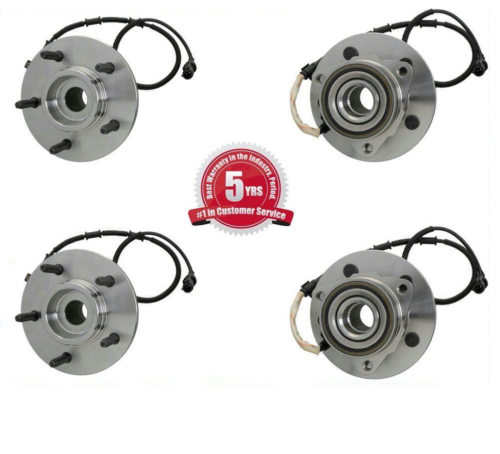 97-00 Ford Expedition Lincoln Navigator 4WD SOLO DOS cojinetes de cubo de rueda delantera