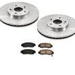 Front Rotors & Pads No Brembo for Acura 3.2TL Automatic Transmission 2004-2008