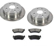 For 04-06 Forenza 05 06 Reno 2.0L Suzuki Rear Brake Rotors & Ceramic Pads