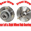 New Rear Wheel Hub Bearings for Mitsubishi Expo with Front Wheel Drive 92-95
