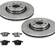 03-09 Volvo XC90 4.4L 328MM 13 1/4 Inch Ft Brake Rotors Ceramic Pads Ck Rotors