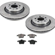 2003-2014 Volvo XC90 (2) Rear Brake Rotors & Pads 34256 MD980