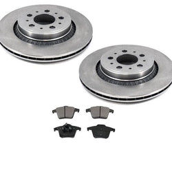 2003-2014 Volvo XC90 (2) Rear Brake Rotors & Pads 34256 MD980