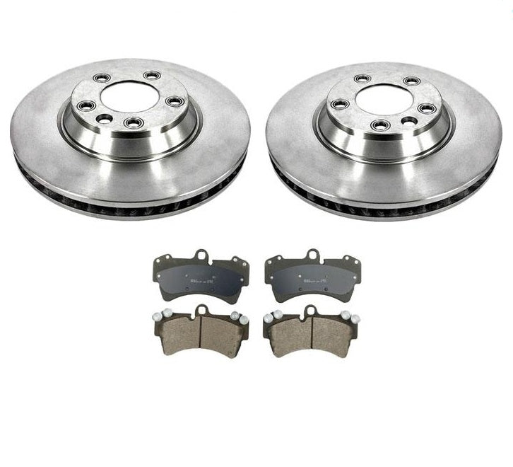07-2015 Audi Q7 (2) Front Brake Rotors & Front Brake Disc Pads W/ 350MM Rotors