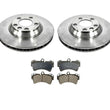 07-2015 Audi Q7 (2) Front Brake Rotors & Front Brake Disc Pads W/ 350MM Rotors
