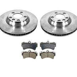 07-2015 Audi Q7 (2) Front Brake Rotors & Front Brake Disc Pads W/ 350MM Rotors