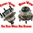 01-07 Town & Country Bearing and Hub (1) 100% New Rear With 4 Wheel ABS Brakes