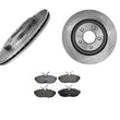 (2) Rear Disc Brake Rotor &Ceramic Brake Pads for Ford Mustang 2005-2011
